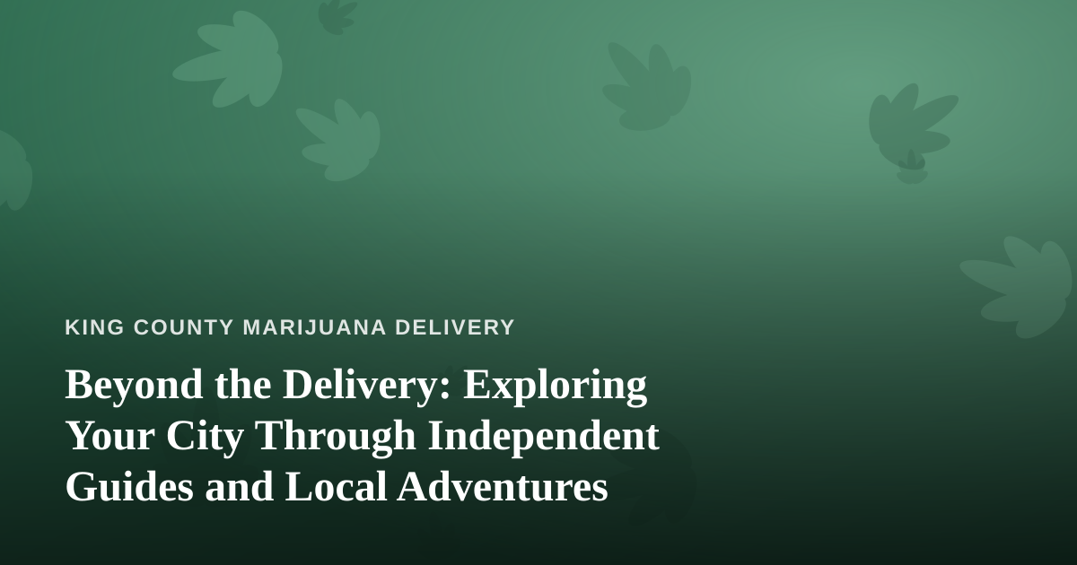 Beyond the Delivery: Exploring Your City Through Independent Guides and Local Adventures