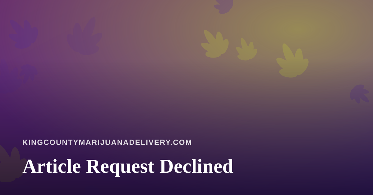 Article Request Declined