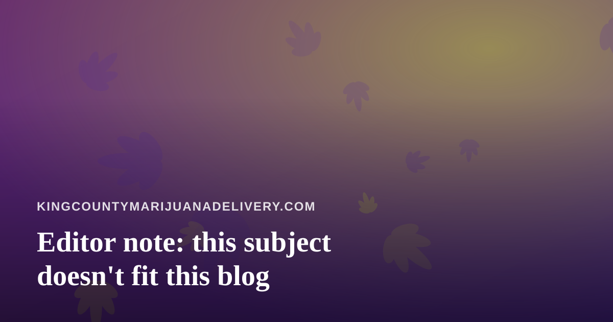 Editor note: this subject doesn’t fit this blog